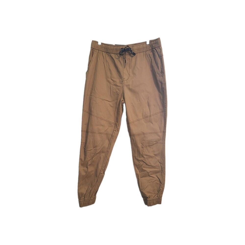 Denali Men Stretch Jogger Pants L (36) Desert Camel Drawstring Casual Streetwear